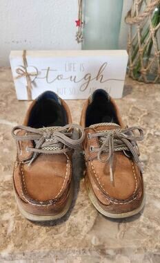 Sperry Top-Sider Brown Boat Shoes kids 11c